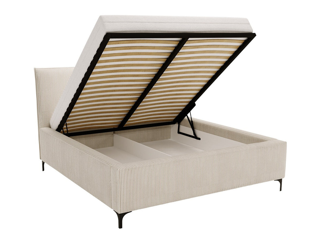 Ágy Łóżko tapicerowane LEON (Camtalo Cord), Szín: Poso 34, Alvó felület mérete: 160 x 200 cm