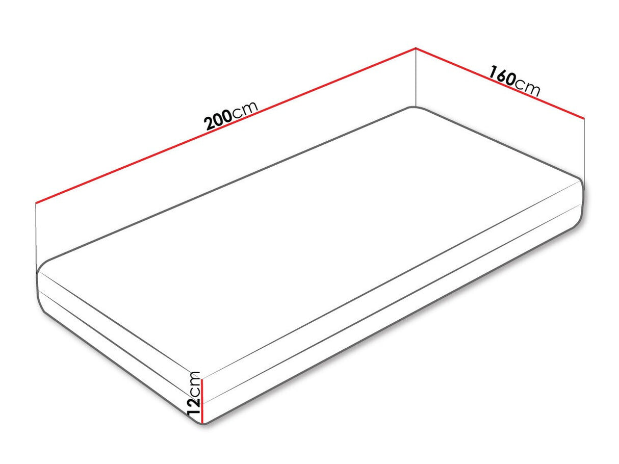 Matrac BLUE ZROLOWANY Wykończenie - Brak (Flugi) , Méretek: 160 x 200 cm