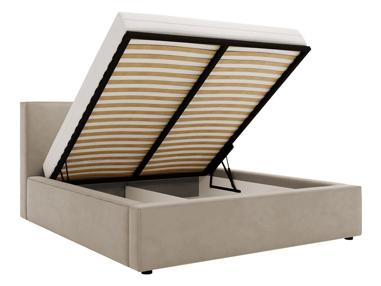 Ágy Łóżko tapicerowane SANTOS, Szín: Manila 18, Alvó felület mérete: 200 x 200 cm