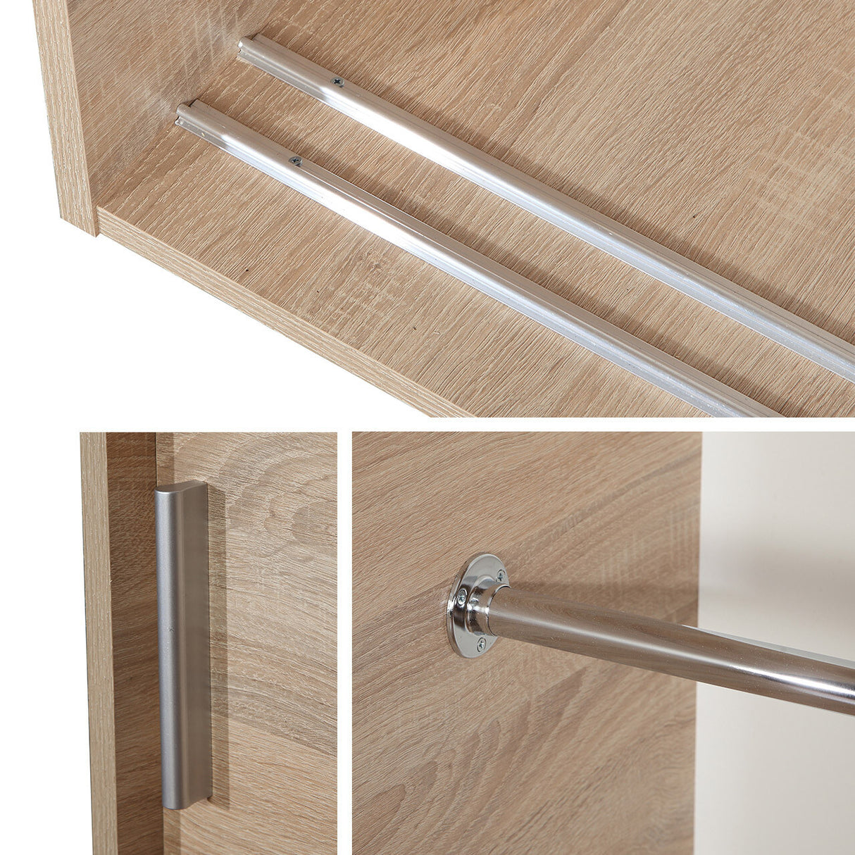 Gardróbszekrény Szafa REJAT 100 Biały/Lustro 5903211293580