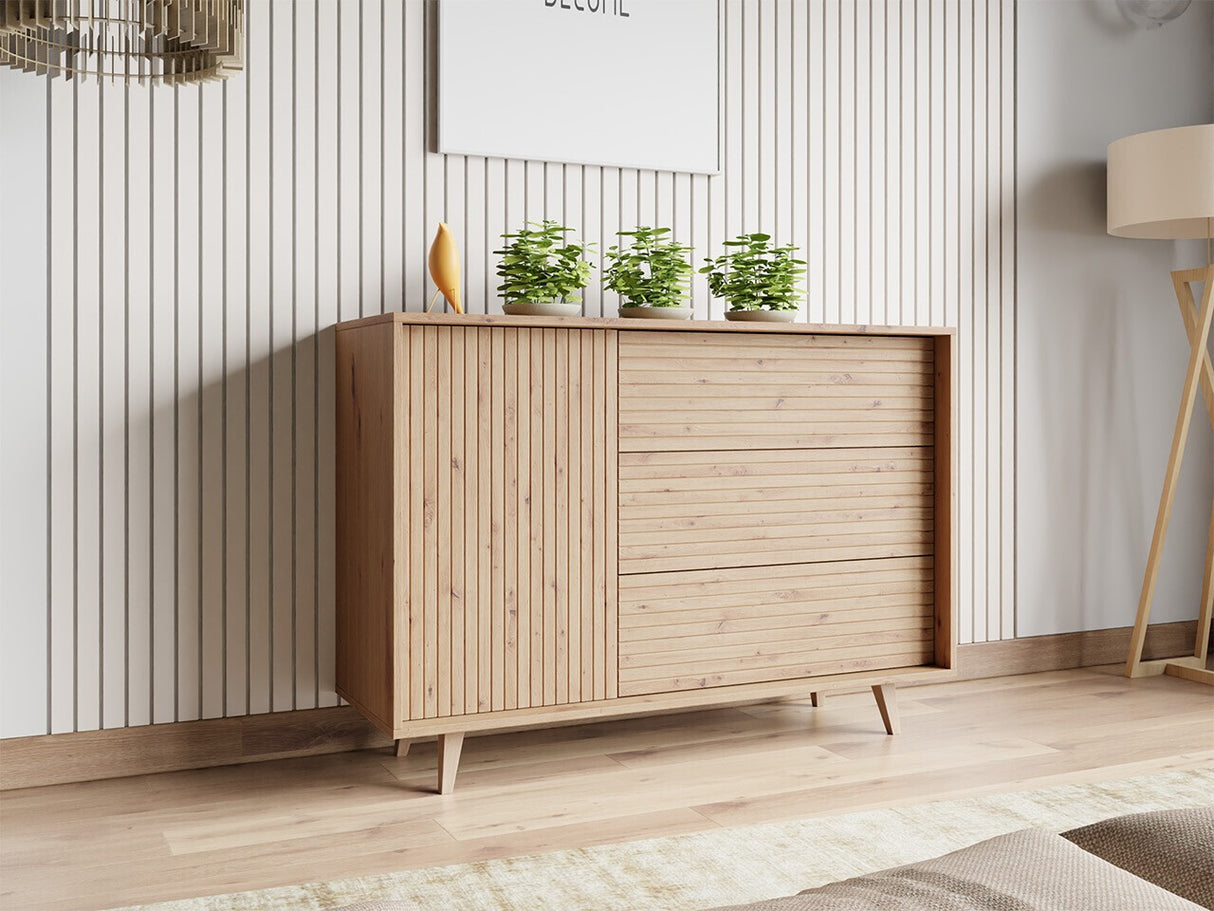Komód Komoda FERIDO 1D3SZ Dąb Artisan