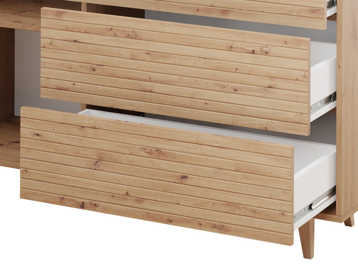 Komód Komoda FERIDO 1D3SZ Dąb Artisan
