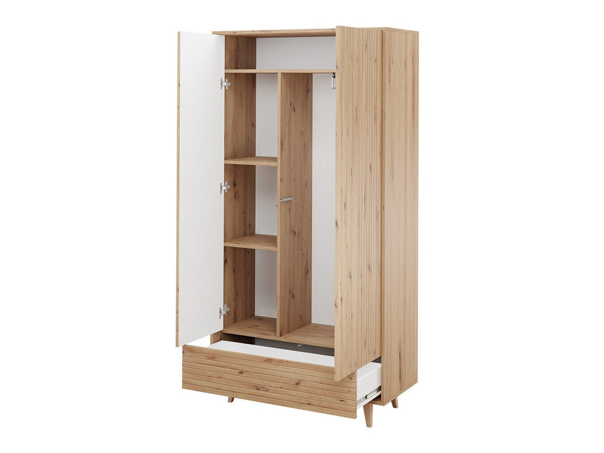 Gardróbszekrény Szafa FERIDO 2D1SZ Dąb Artisan 5903211293337