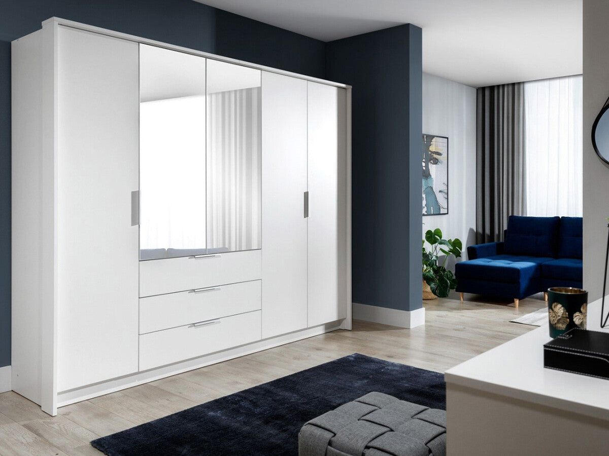 Gardróbszekrény Togo 255 (Agnettas 255), Szín: Fehér