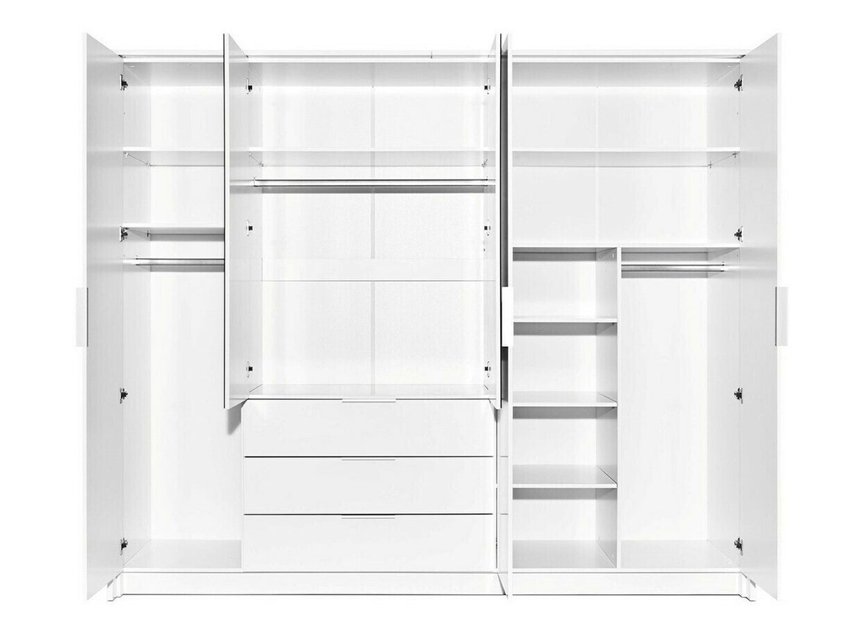 Gardróbszekrény Togo 255 (Agnettas 255), Szín: Fehér