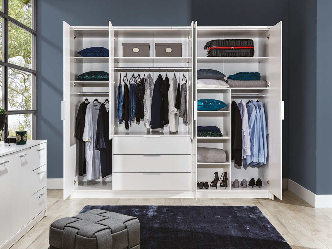 Gardróbszekrény Togo 255 (Agnettas 255), Szín: Fehér