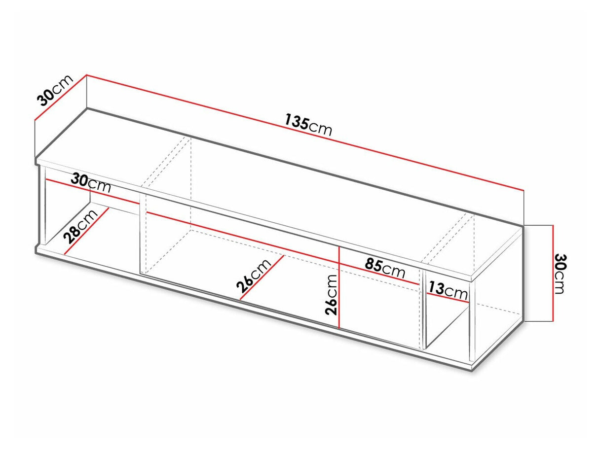 Polc Querty SZ WISZ (Marinez MR06), Szín: Fehér