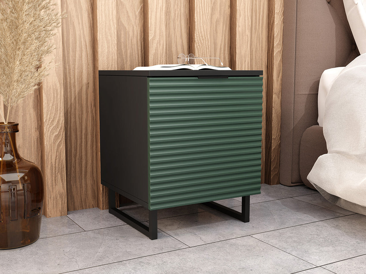 Éjjeliszekrény Szafka nemcna 45 DELINO, Szín: Zöld + Fekete
