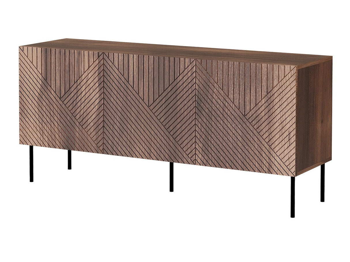 Szekrény ART DECO 3D 150 Orzech Warmia/Orzech Warmia Lakierowany