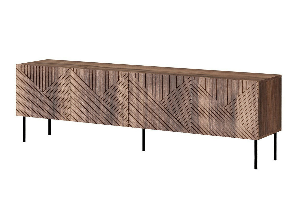 TV-állvány Szafka RTV ART DECO 190 4D Orzech Warmia/Orzech Warmia Lakierowany