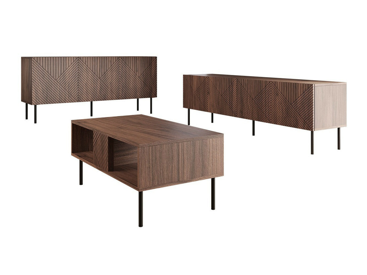 Nappali szett Meble ART DECO I Orzech Warmia/Orzech Warmia Lakierowany