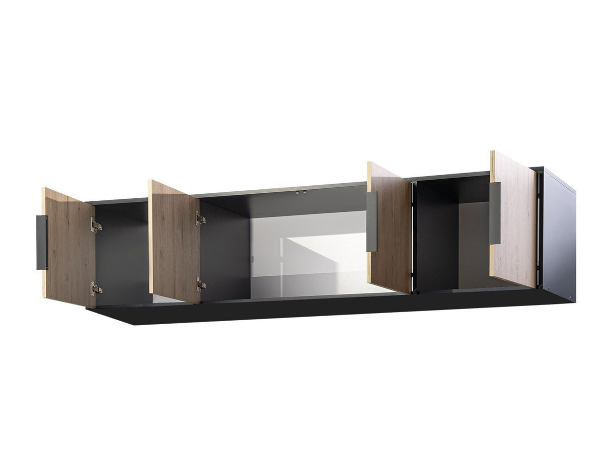 Szekrény LATI D4 NADSTAWKA CZARNY/DAB VIKING