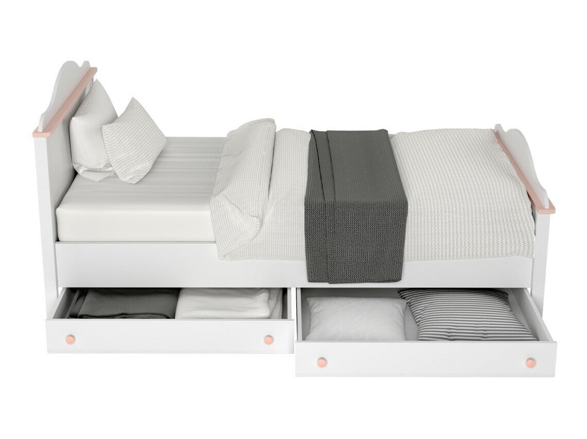 Ágy Luna LN-08, Ágyneműtartó: Igen 2db.