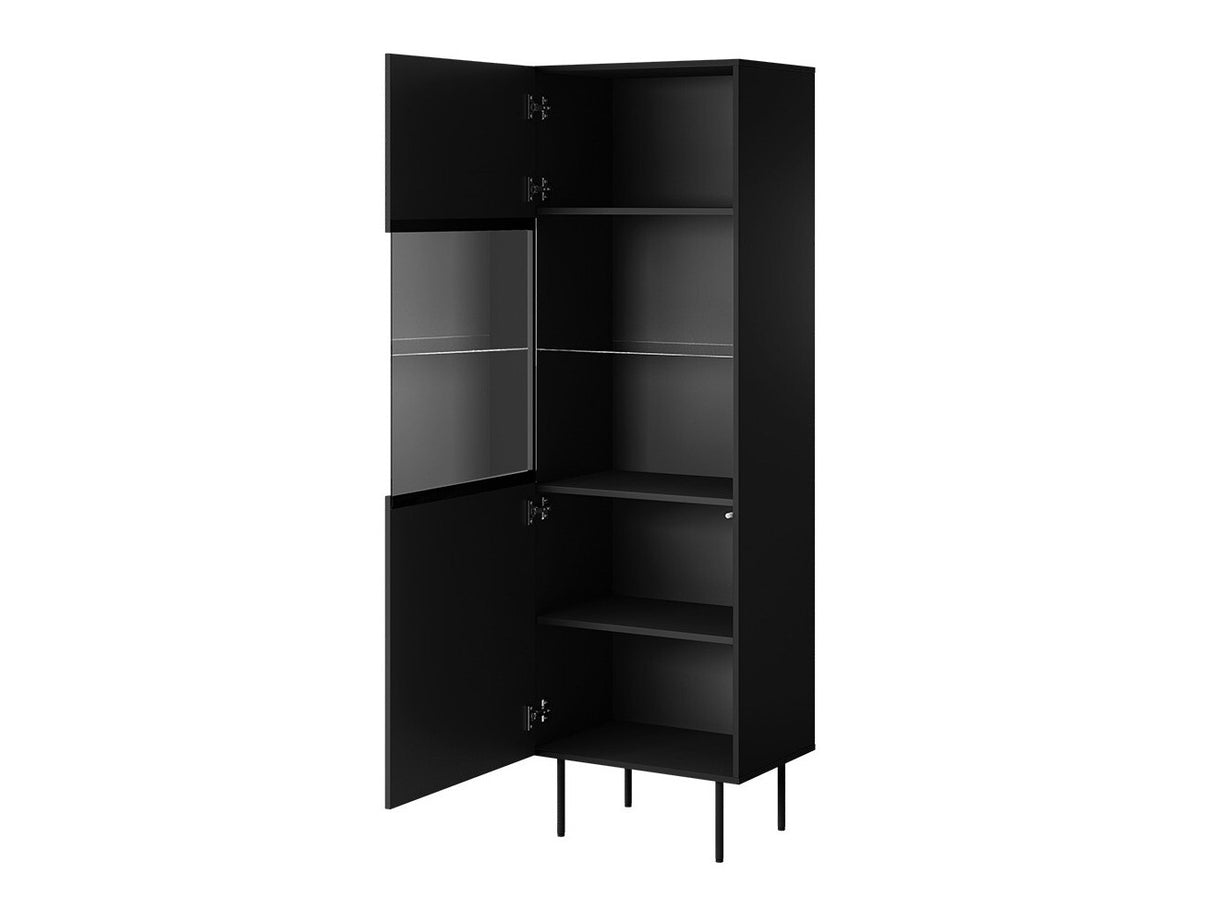 Könyvespolc Witryna PALAZZO Czarny mat + Dąb craft 5903211297168