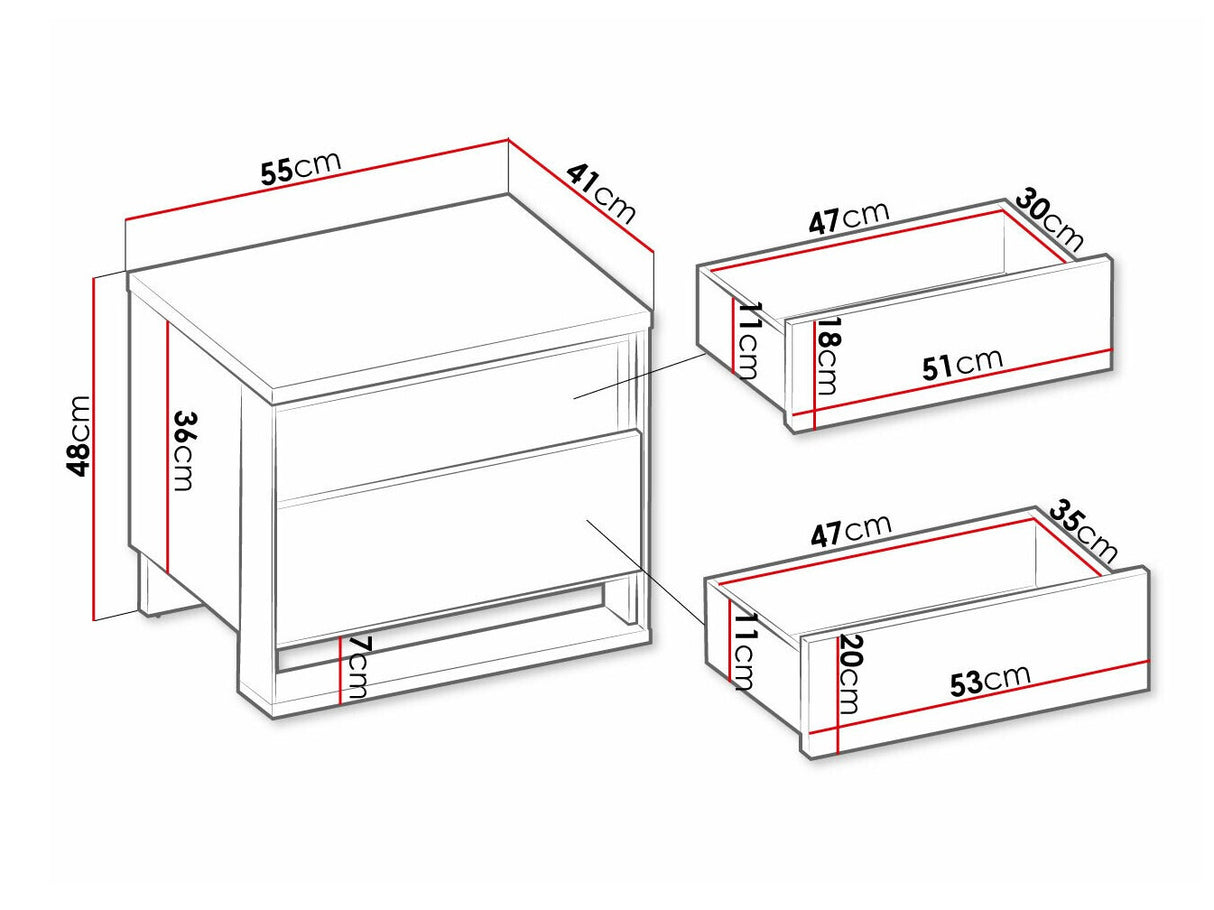 Éjjeliszekrény QUANT QS-03 QS3DAC