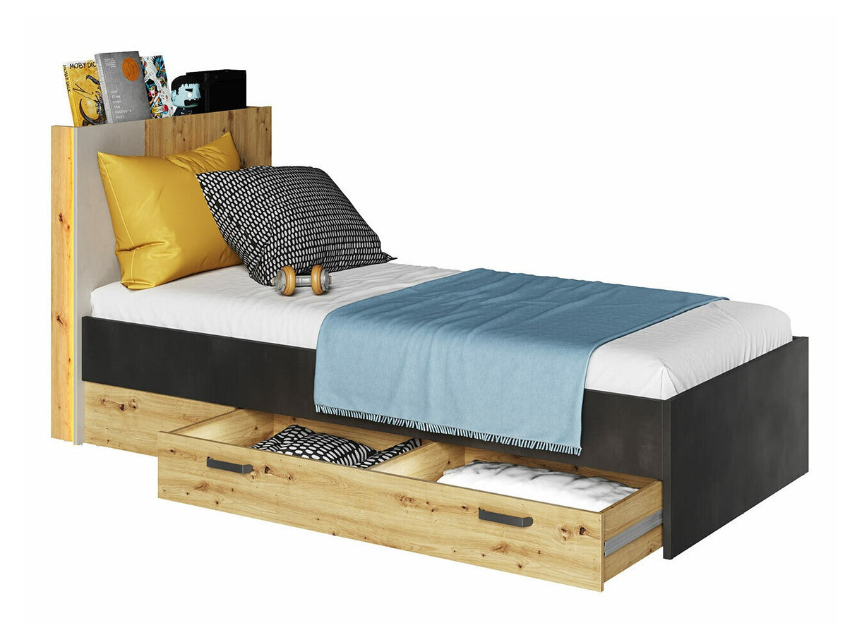 Ágy Qubic QB-11/QB-12, Alvó felület mérete: 90 x 200 cm