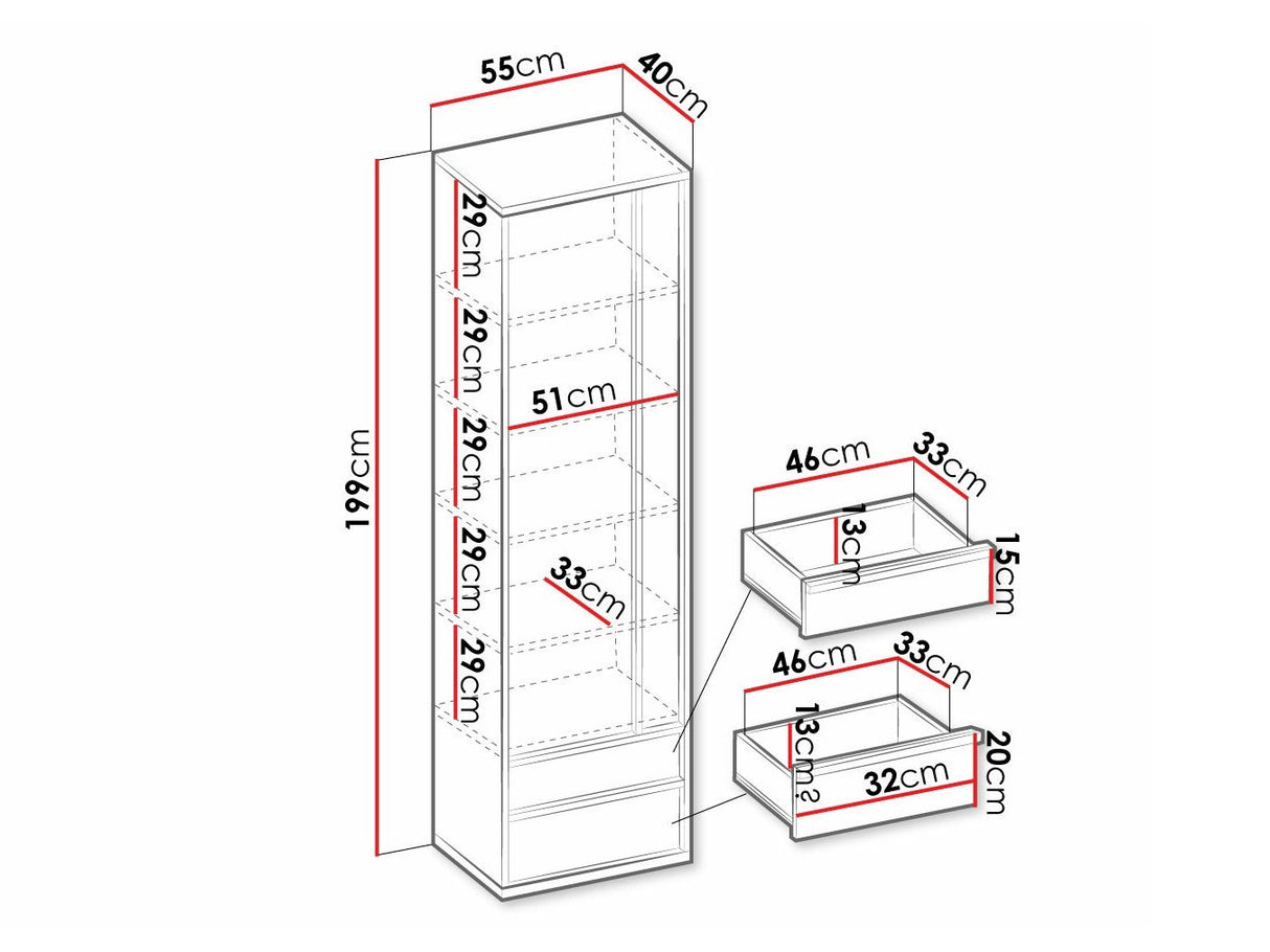 Könyvespolc 1S2S Imola IM-03 IM3BG