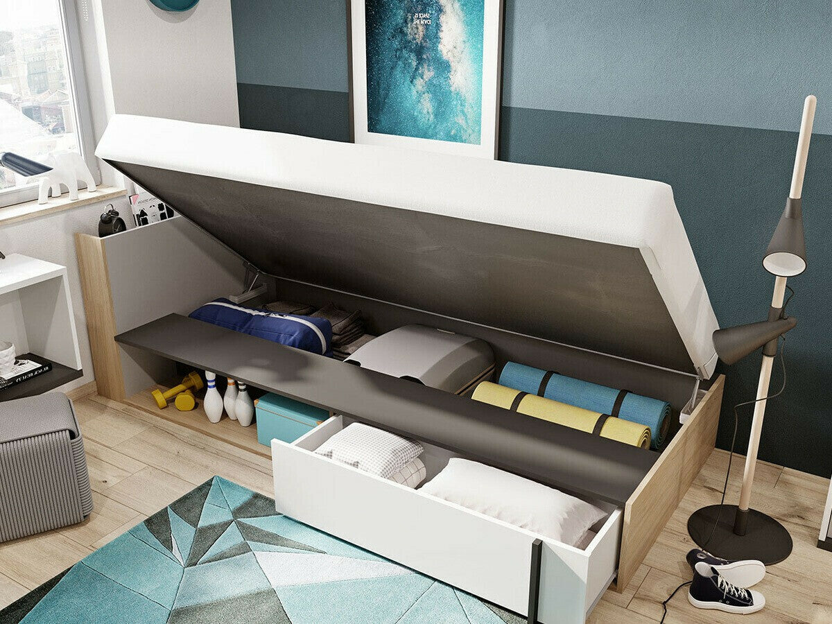 Ágy Imola IM-15L IM15LBG, Ágyneműtartó: Bal oldalon