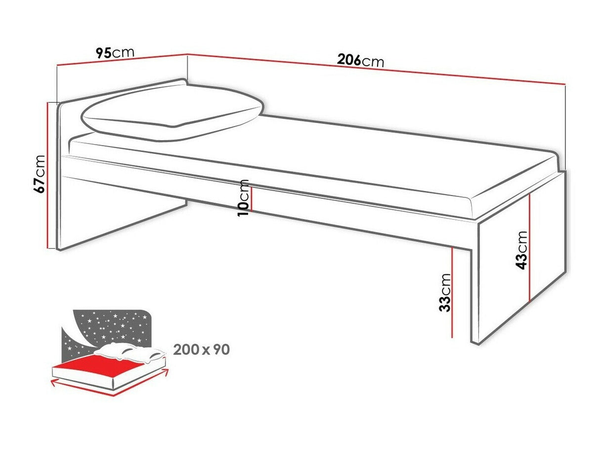 Ágy Pok PK13 (with a matrac)