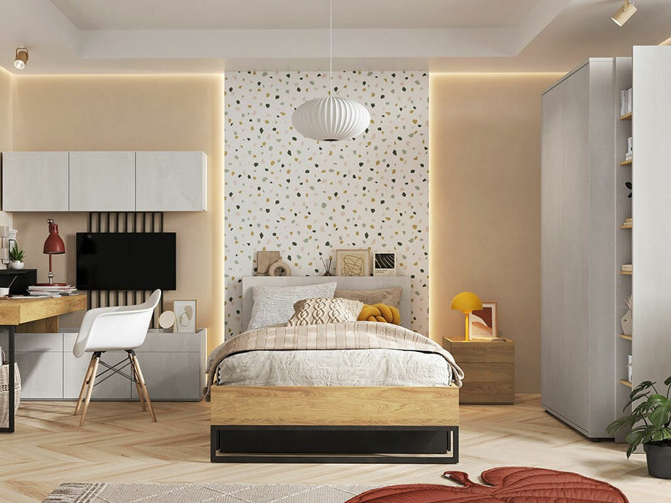 Gardróbszekrény TEEN FLEX TF-01 TF1SF - 2d gardróbszekrény - silk flou