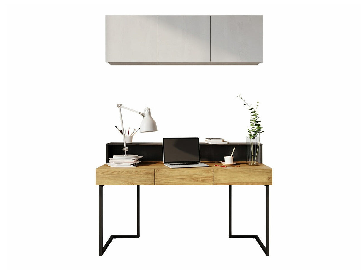 Bútorkészlet Meble młodzieżowe TEEN FLEX IX Hikora Naturalna/Raw Acél/Silk Flou 5903211245015