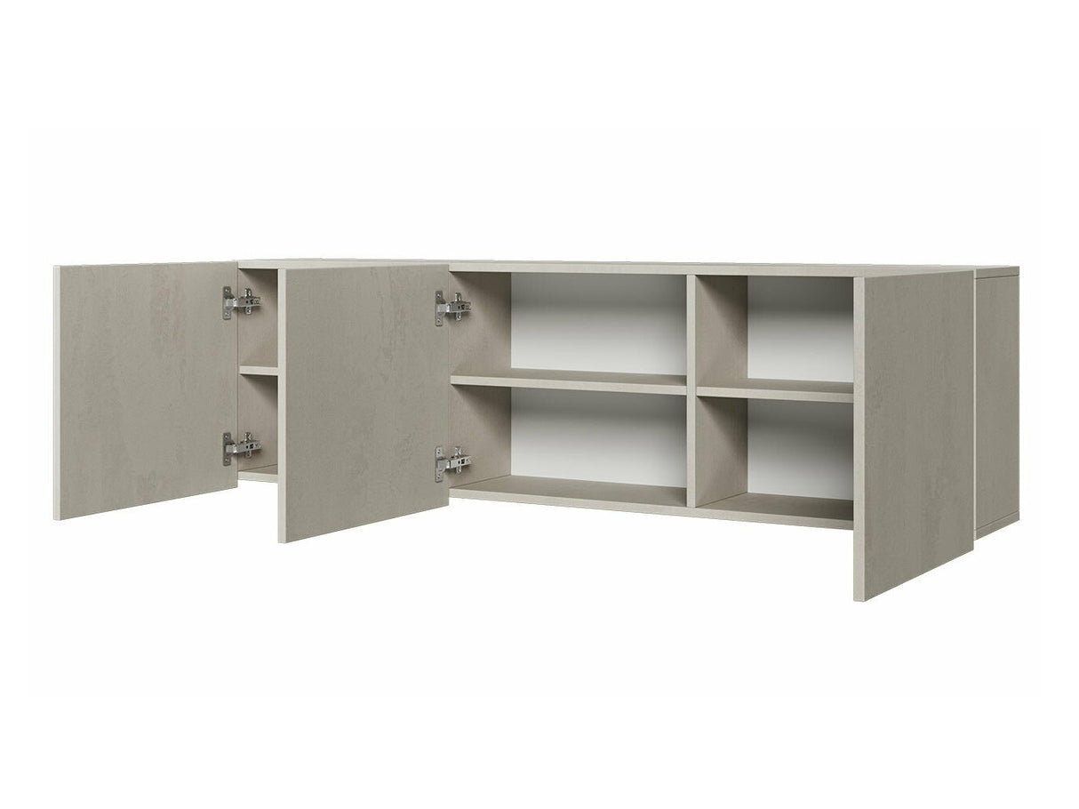 Bútorkészlet Meble młodzieżowe TEEN FLEX III Hikora Naturalna/Raw Acél/Silk Flou/Czarny 5903211244957