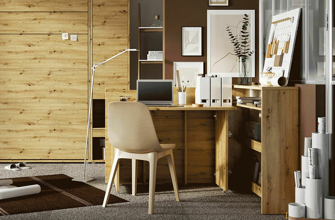 Sarok íróasztal WORK CONCEPT CW-01, Szín: Artisan tölgy, Változatok: Jobbos