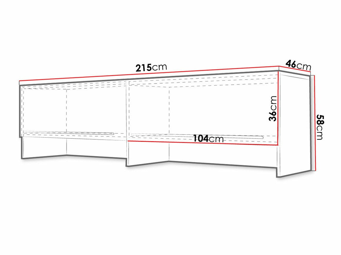 Szekrény CONCEPT PRO CP-09, Szín: Fehér + Fényes fehér