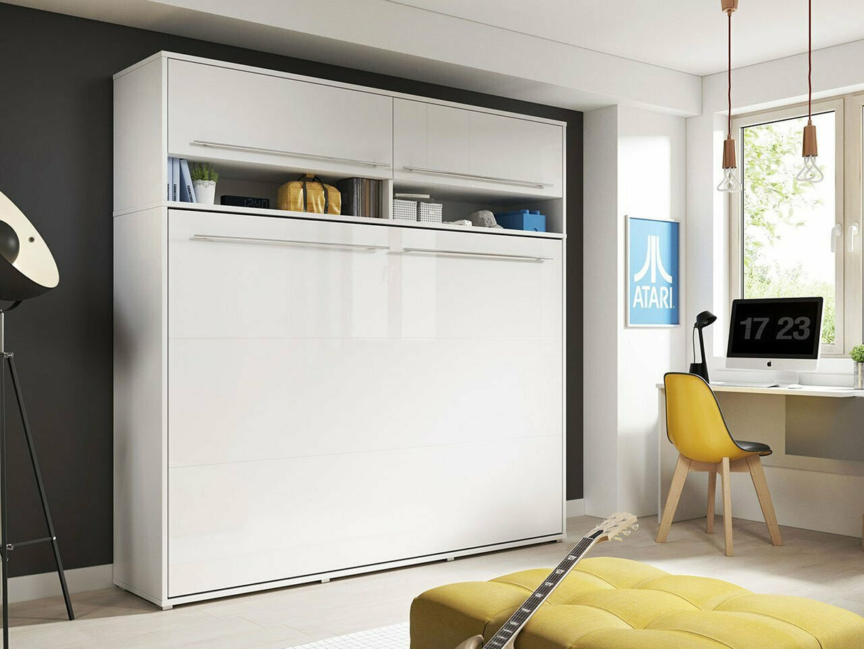 Szekrény CONCEPT PRO CP-09, Szín: Fehér + Fényes fehér