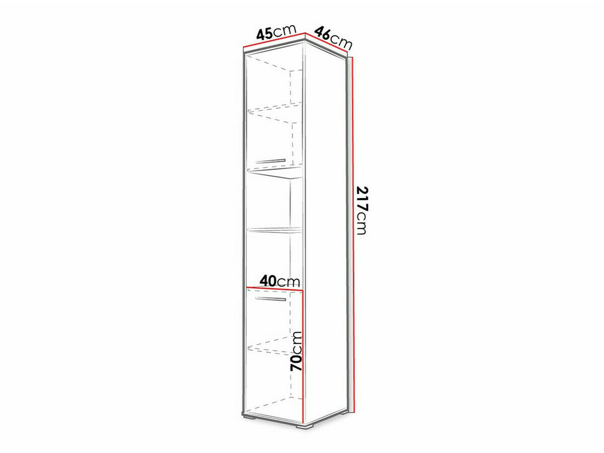 Könyvespolc CONCEPT PRO CP-08, Szín: Fehér