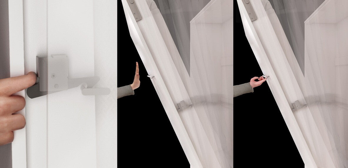 Szekrényágy CONCEPT PRO CP-03, Szín: Fehér + Fényes fehér, Alvó felület mérete: 90 x 200 cm