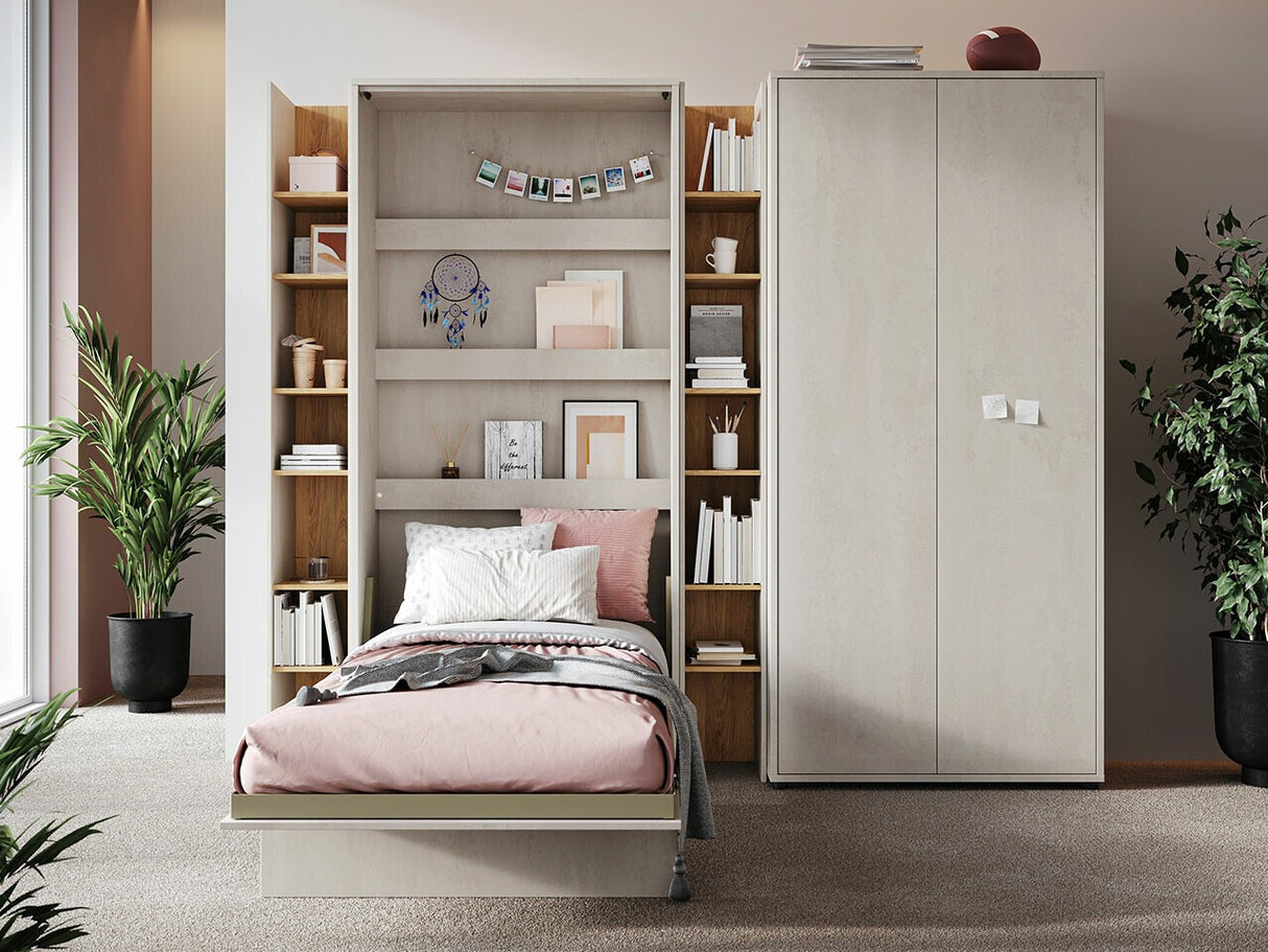 Szekrényágy Półkotapczan pionemwy CONCEPT JUNIOR CJ-02, Alvó felület mérete: 90 x 200 cm, Led világítás: Nem