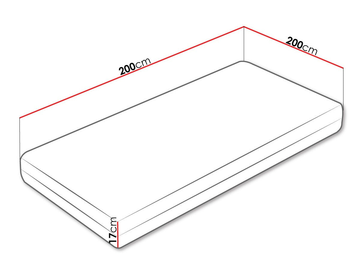 Matrac Dionizos (Bilss), Méretek: 200 x 200 cm