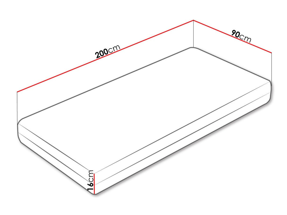 Matrac BOHEMIA (Leonardo), Méretek: 90 x 200 cm