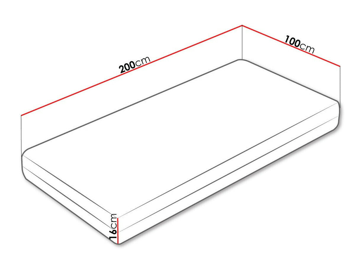 Matrac BOHEMIA (Leonardo), Méretek: 100 x 200 cm