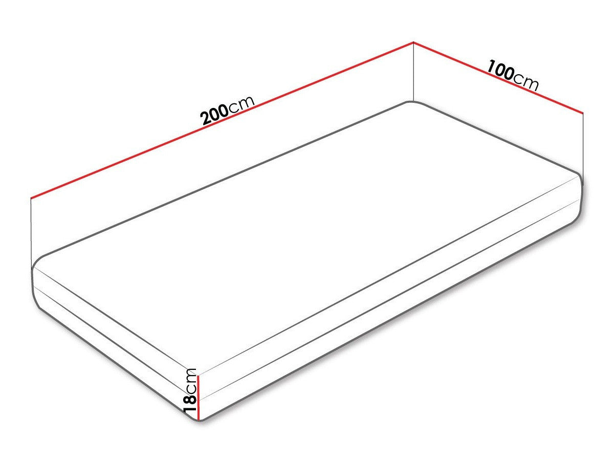 Matrac Selene (Akant), Méretek: 100 x 200 cm