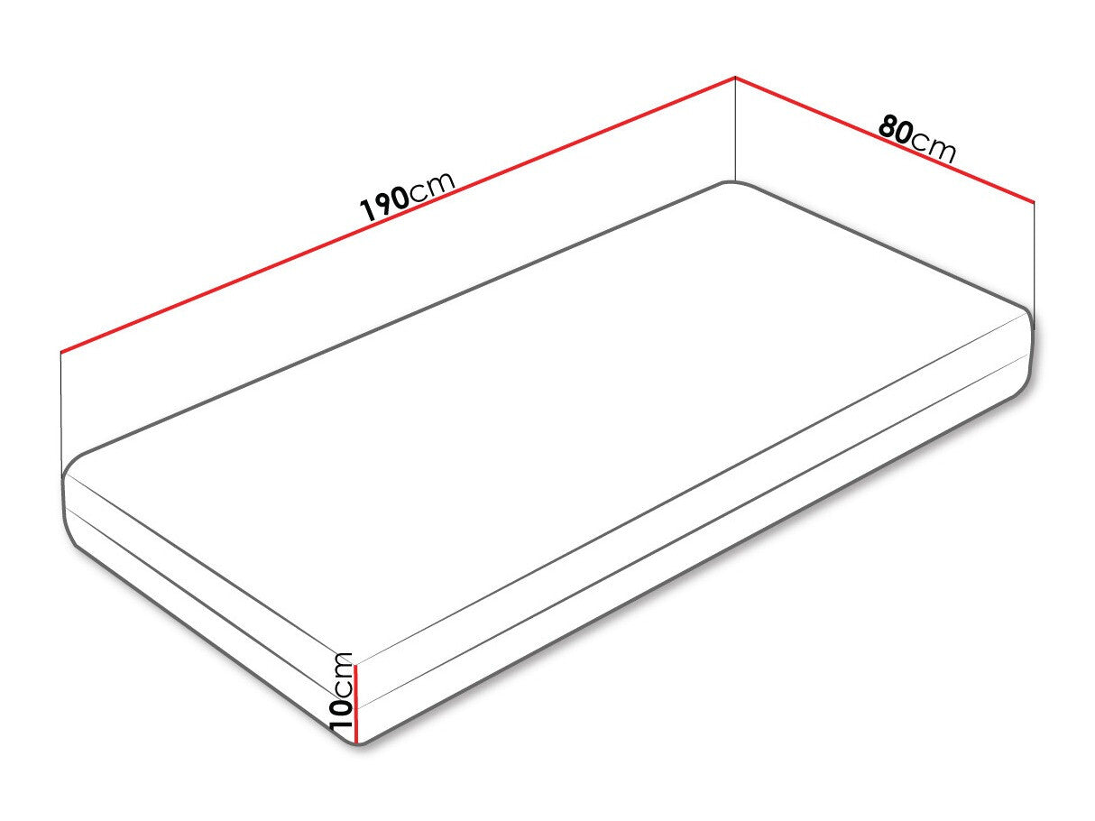 Matrac Zeus 10 (Nicola), Méretek: 80 x 190 cm