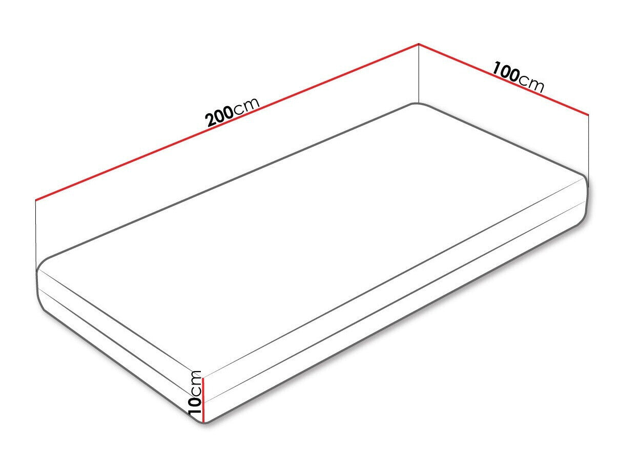 Matrac Zeus 10 (Nicola), Méretek: 100 x 200 cm
