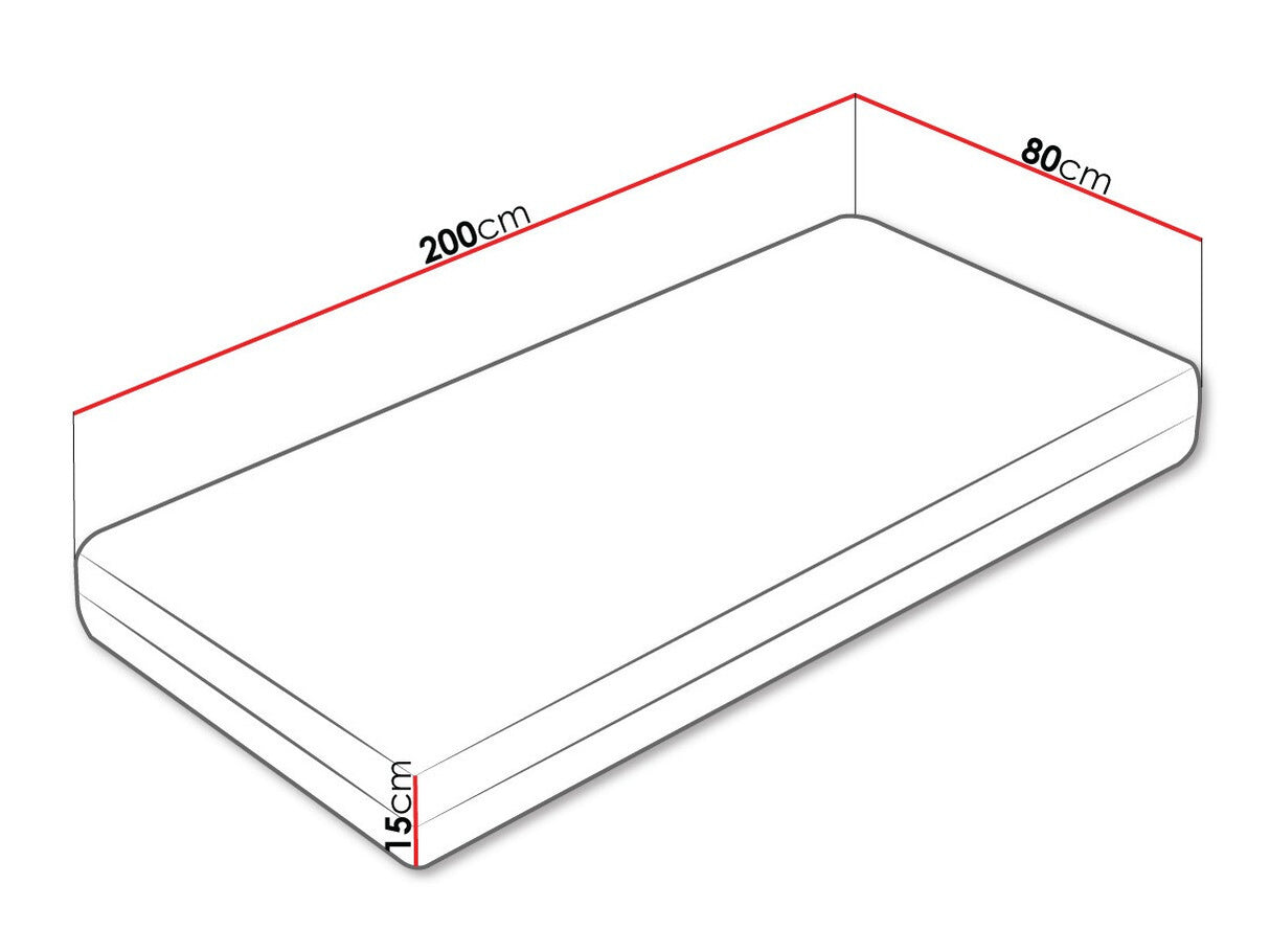 Matrac Ares 15 (Pyros 15), Méretek: 80 x 200 cm