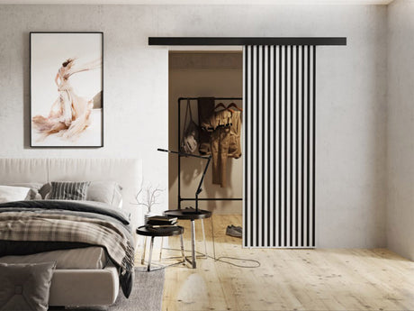 Tolóajtók Drzwi BELMO 70 + samodomykacz, Szín: Fehér + Fekete