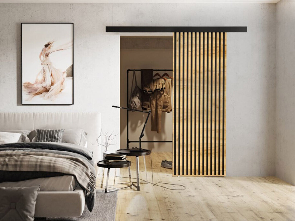 Tolóajtók Drzwi BELMO 70 + samodomykacz, Szín: Kézműves arany + Fekete