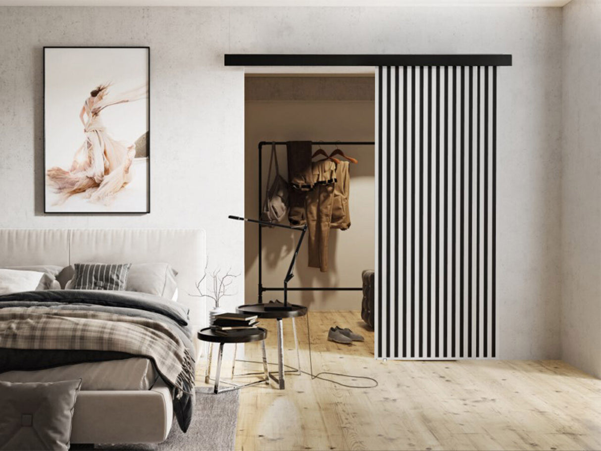 Tolóajtók Drzwi BELMO 80 + samodomykacz, Szín: Fehér + Fekete