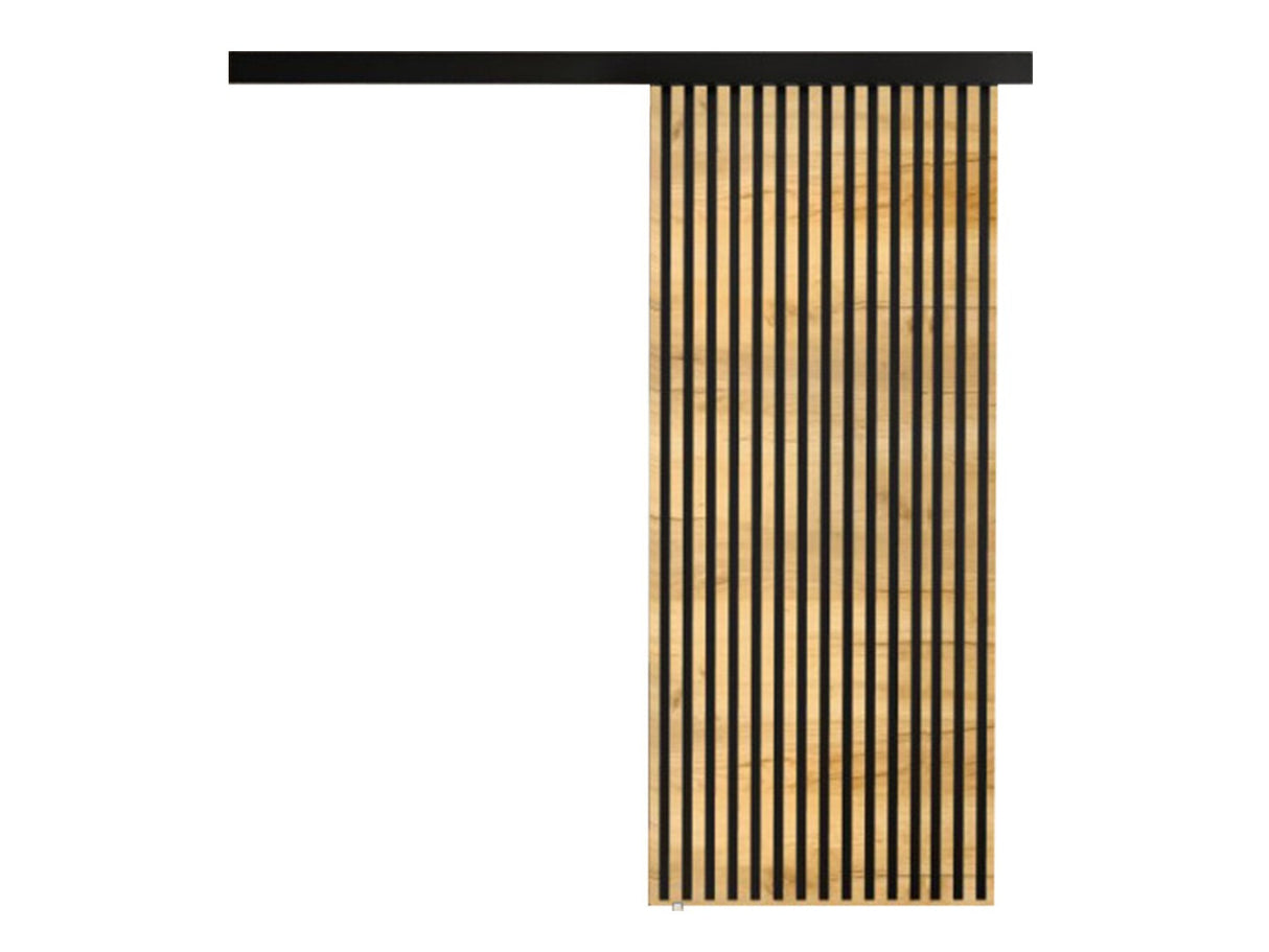 Tolóajtók Drzwi BELMO 80 + samodomykacz, Szín: Kézműves aranytölgy + Fekete