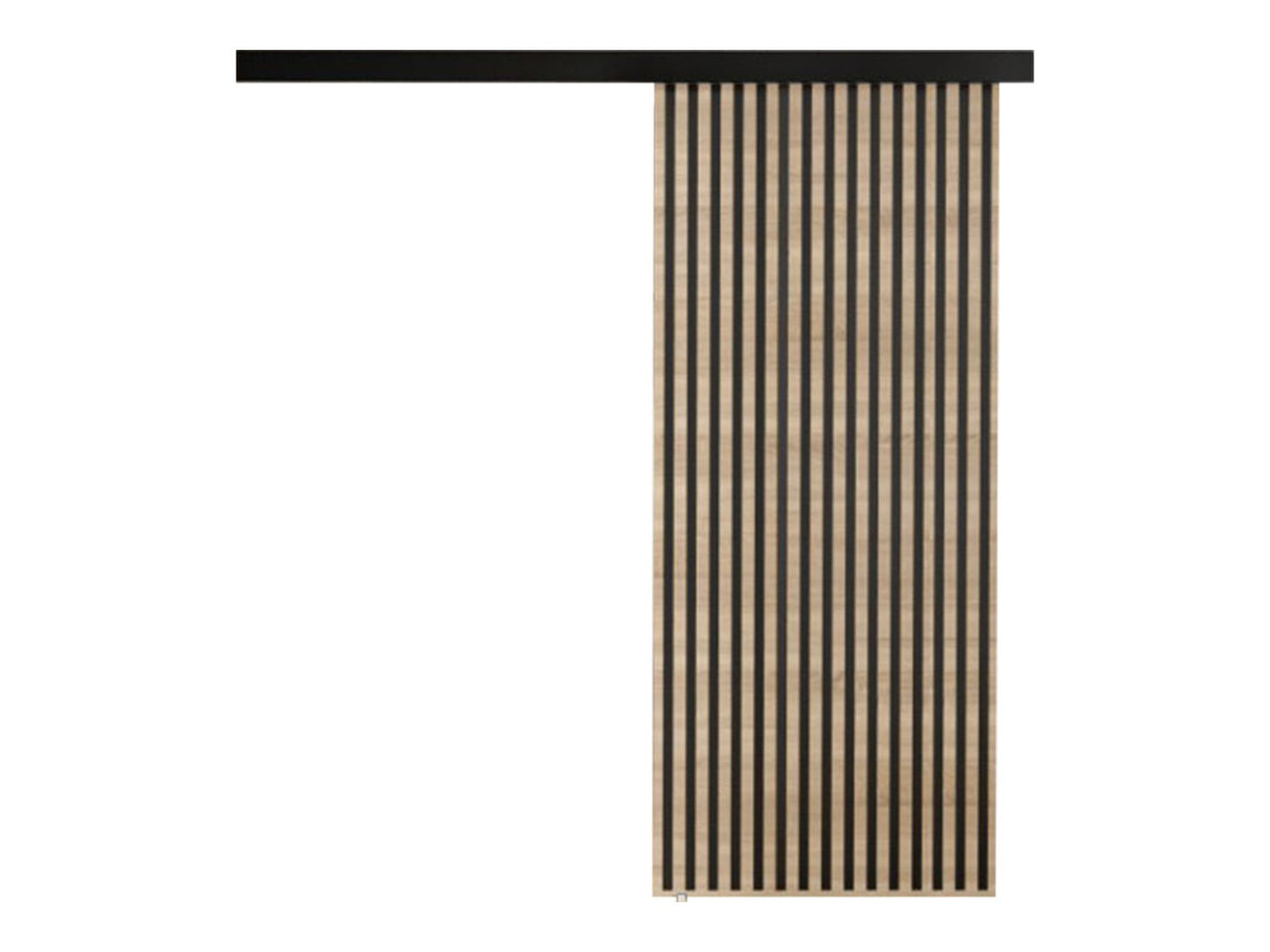 Tolóajtók Drzwi BELMO 80 + samodomykacz, Szín: Sonoma tölgy + Fekete