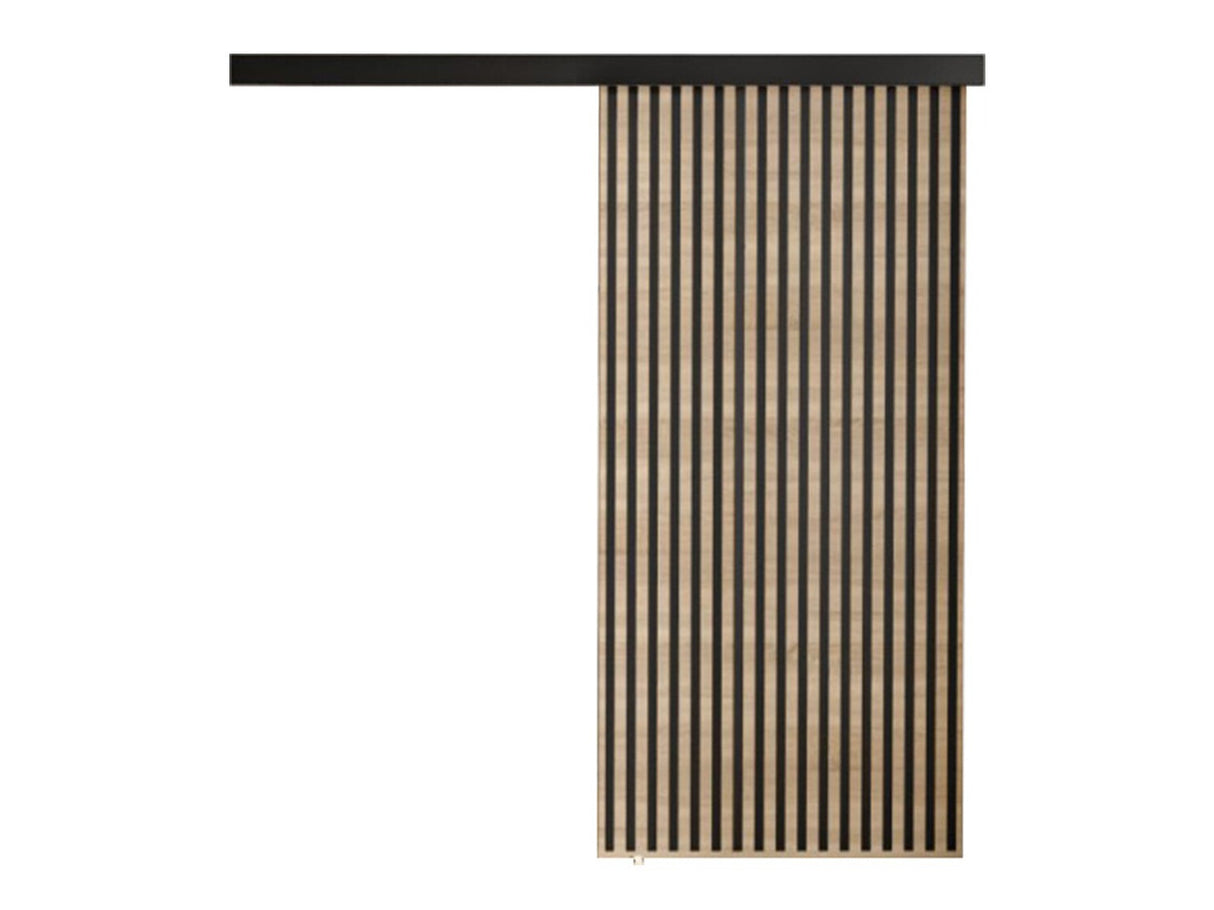 Tolóajtók Drzwi BELMO 90 + samodomykacz, Szín: Sonoma tölgy + Fekete