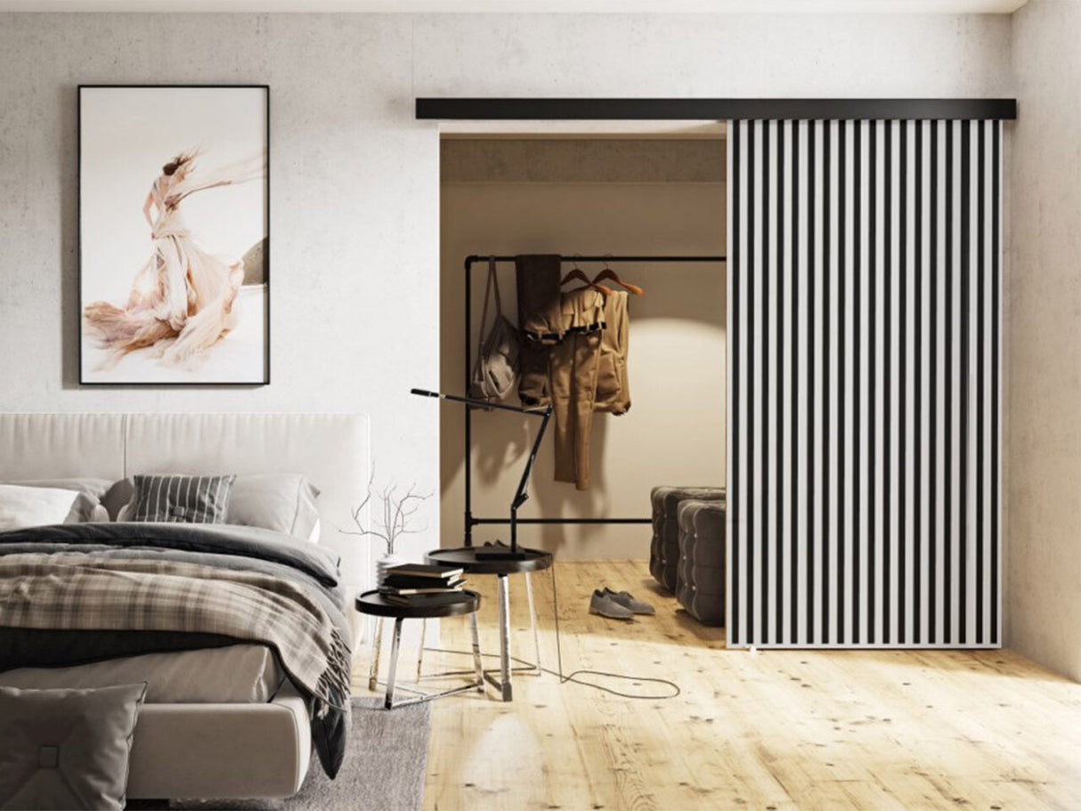 Tolóajtók Drzwi BELMO 100 + samodomykacz, Szín: Fehér + Fekete