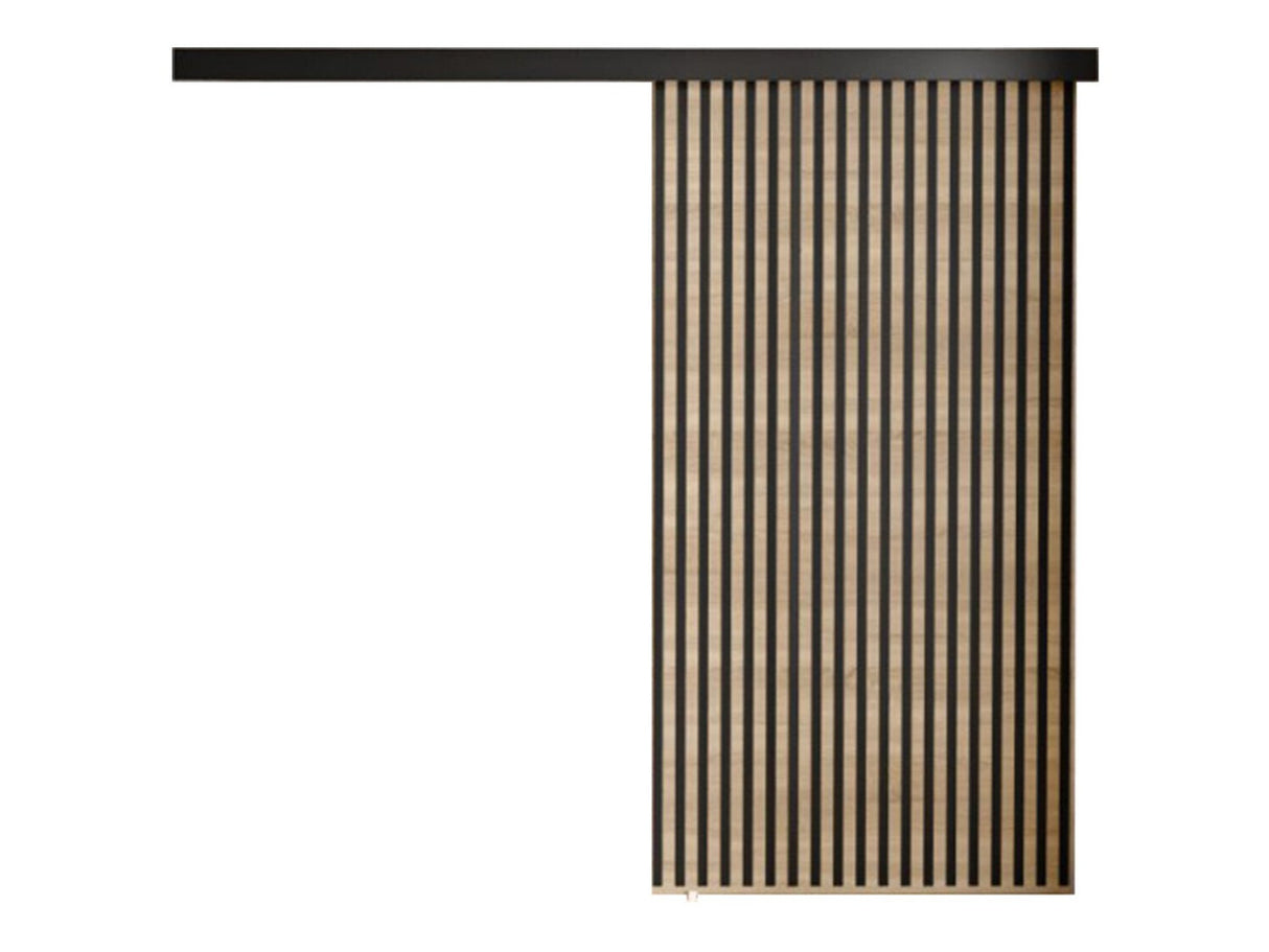 Tolóajtók Drzwi BELMO 100 + samodomykacz, Szín: Sonoma tölgy + Fekete