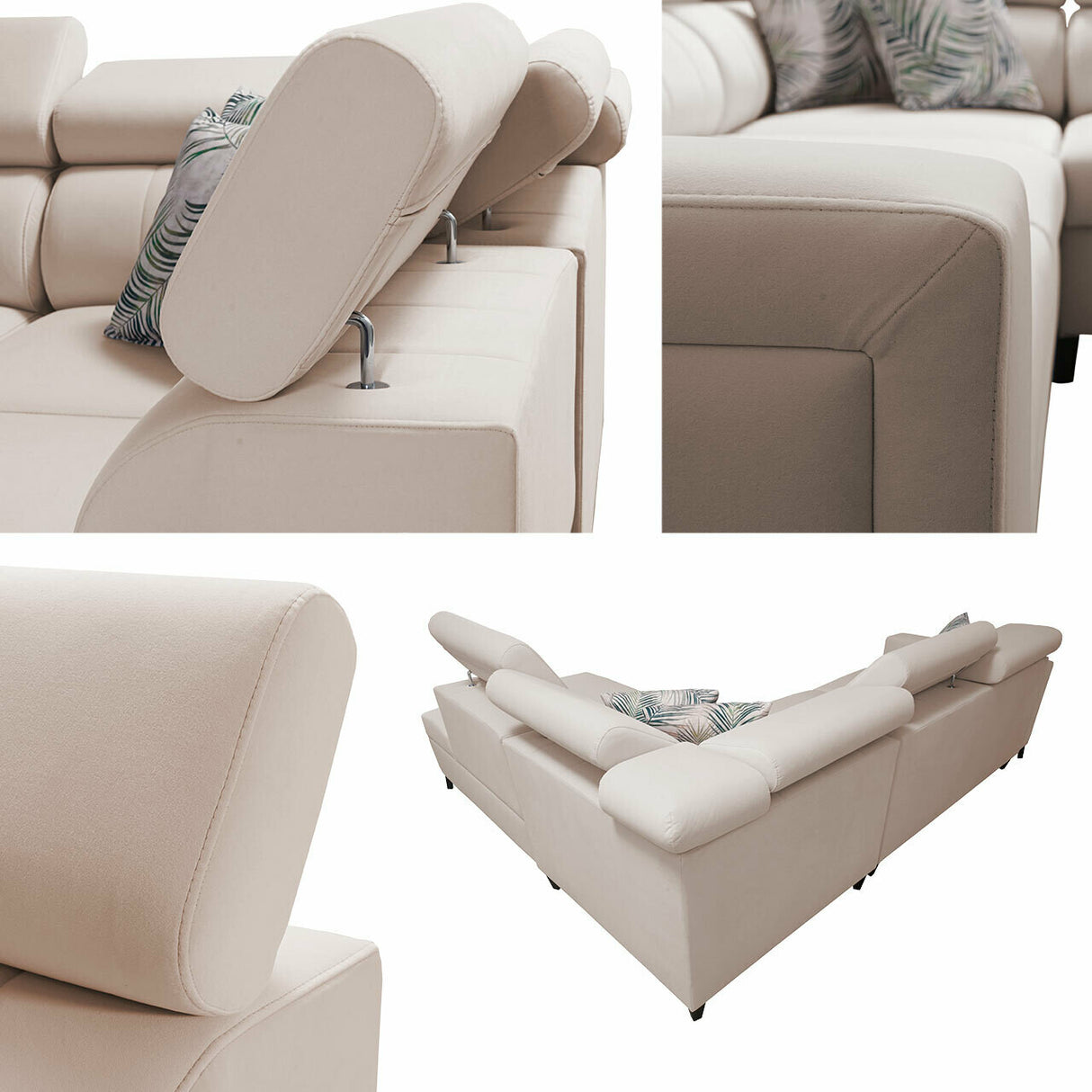 Sarokkanapé Narożnik BALTICO III MINI, Szín: Mono 231 + Botanical 36, Változatok: Balos