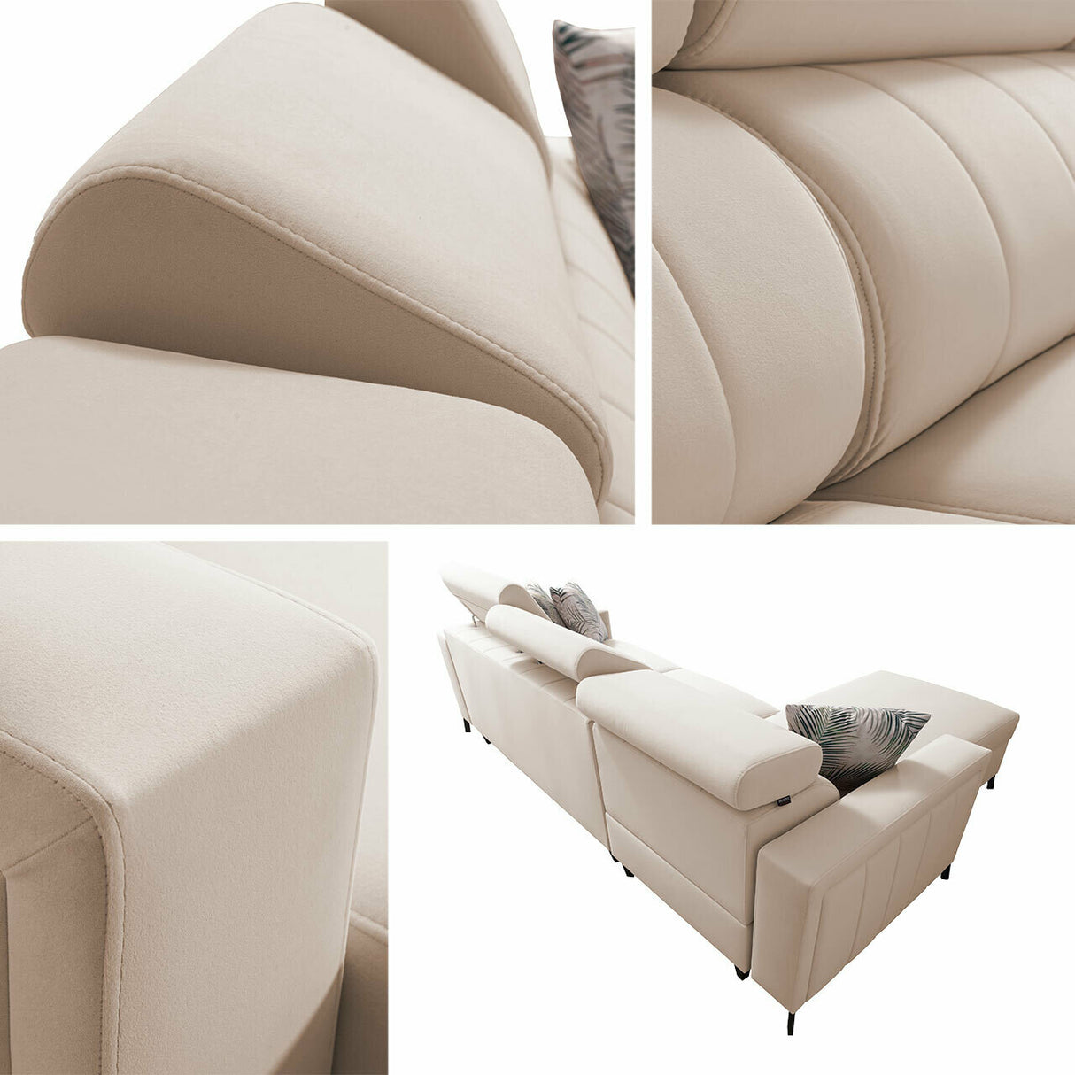 Sarokkanapé Narożnik BALTICO I MAXI, Szín: Mono 234 + Botanical 36, Változatok: Balos