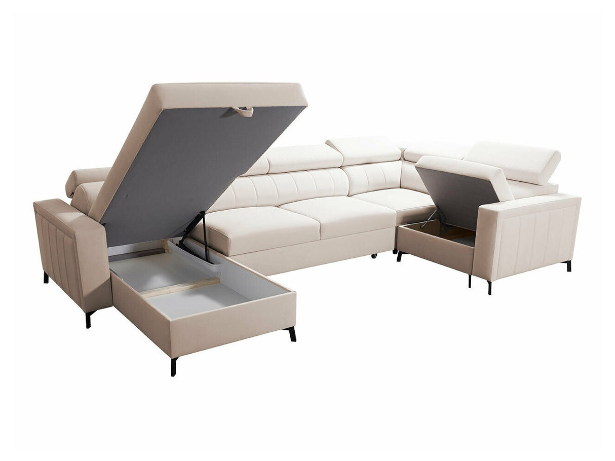 Sarokkanapé Narożnik BALTICO V MINI, Szín: Mono 244 + Botanical 36, Változatok: Balos